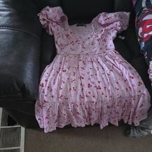 RD Style Pink Textured Dress